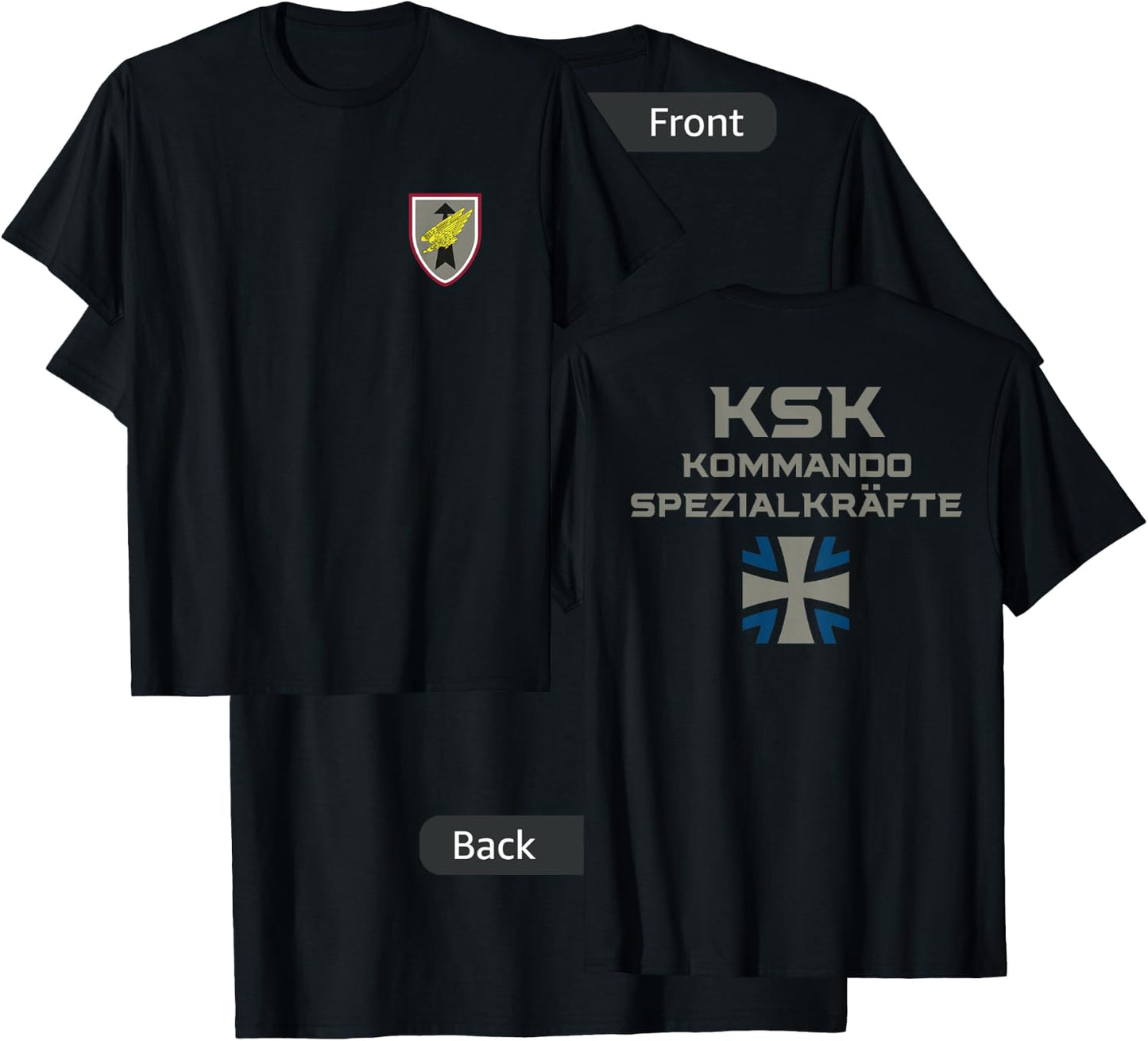 KSK German Special Force Kommando Spezialkräfte Bundeswehr T-Shirt - T-Shirt | Black