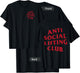Anti Social Lifting Club: Red Logo (Front + Back) T-Shirt - T-Shirt | Black