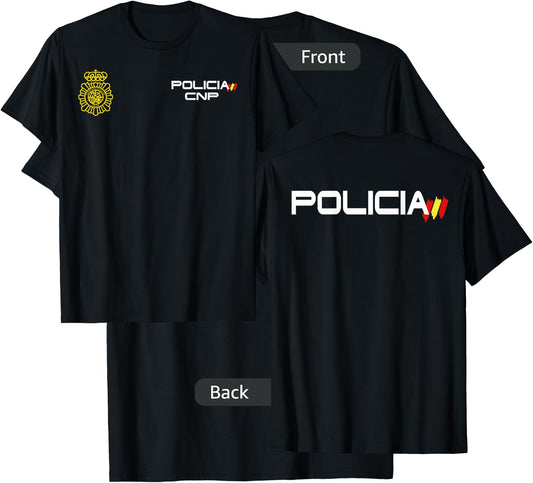 Spain National Police CNP Policia T-Shirt - T-Shirt | Black
