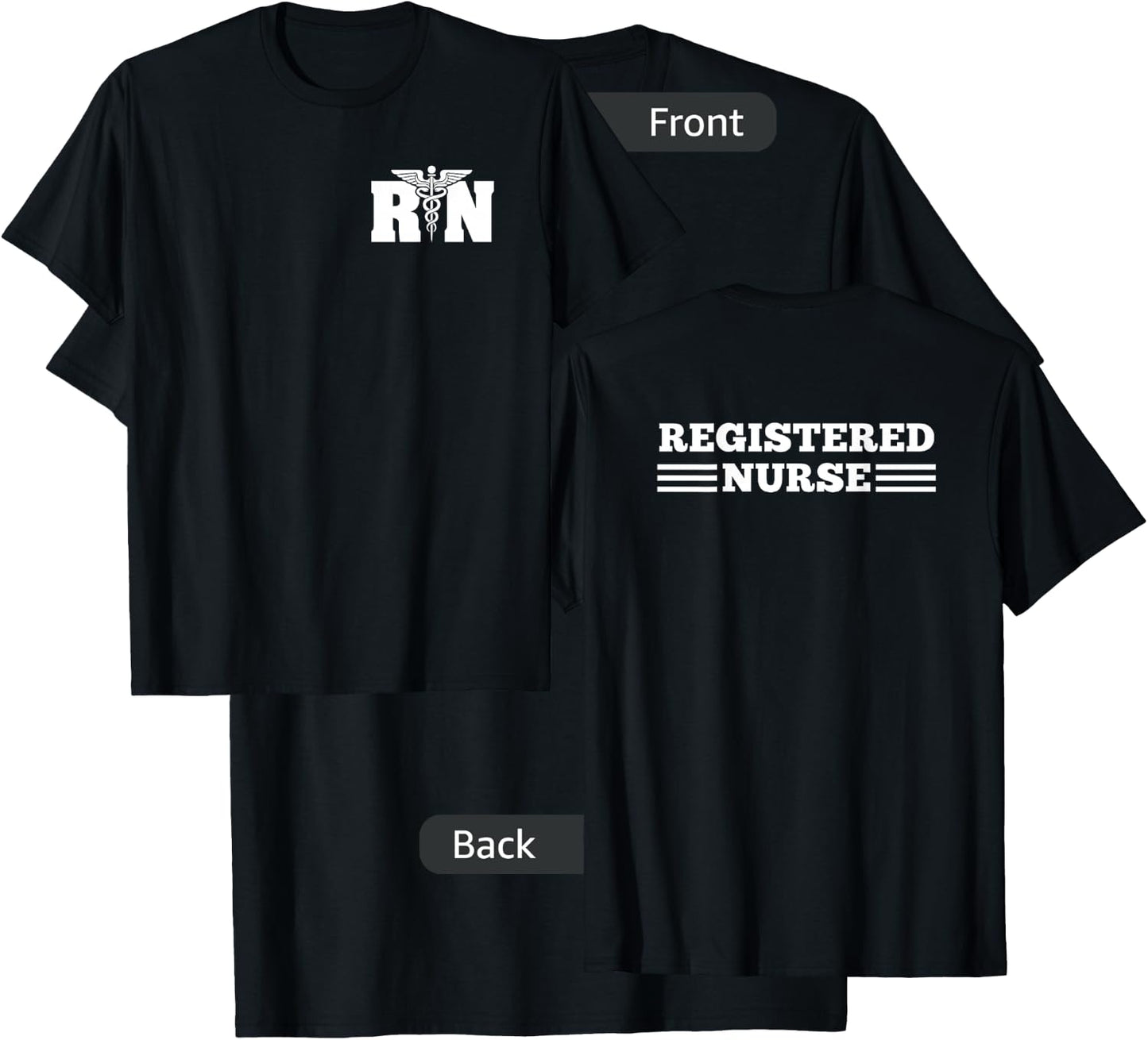 RN Registered Nurse Nursing Nurse Life T-Shirt - T-Shirt | Black