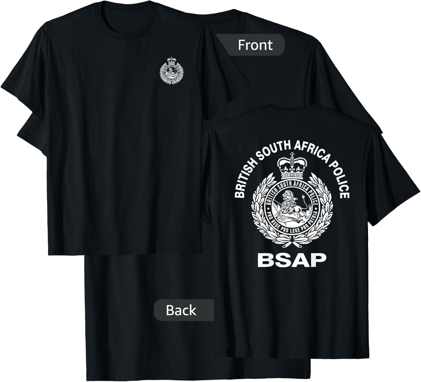 BSAP Police T-Shirt - T-Shirt | Black