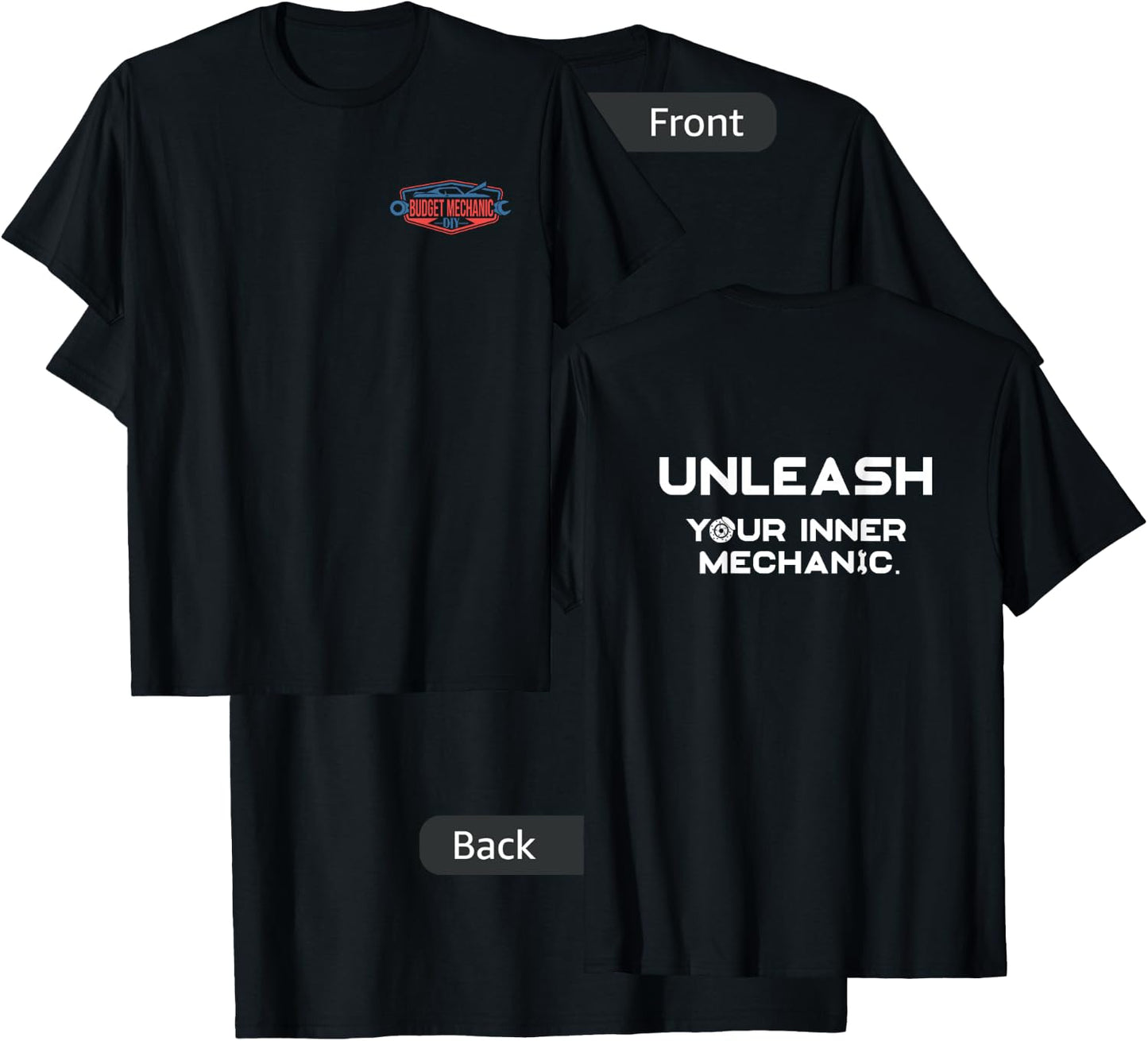 Budget Mechanic - Unleash Your Inner Mechanic T-Shirt - T-Shirt | Black