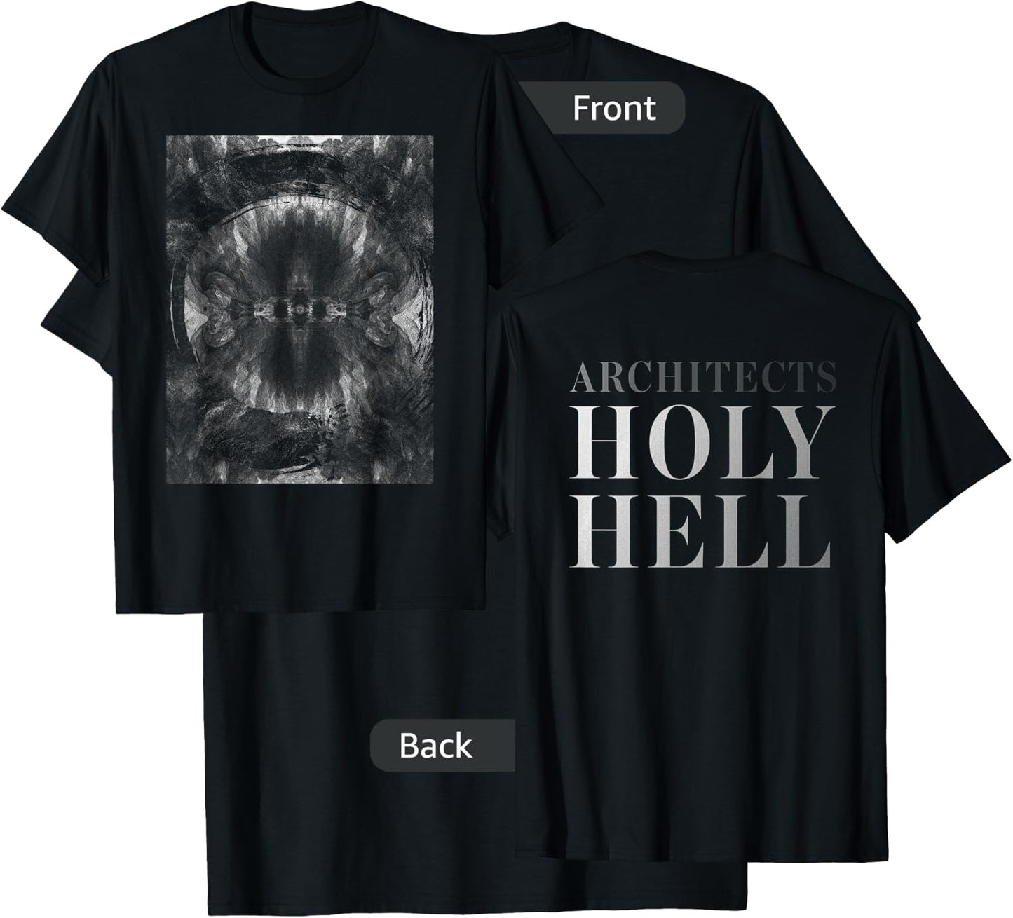 Architects - Holy Hell Album Cover - Official Merchandise T-Shirt - T-Shirt | Black