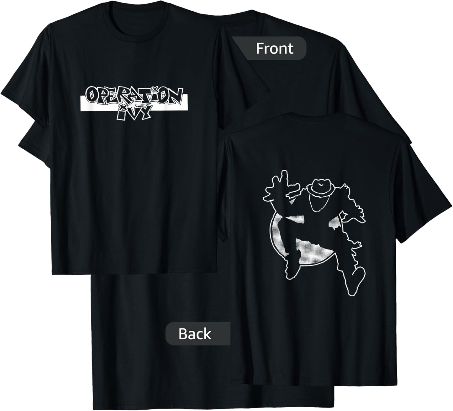 Operation Ivy - Official Merchandise - Skankman T-Shirt - T-Shirt | Black