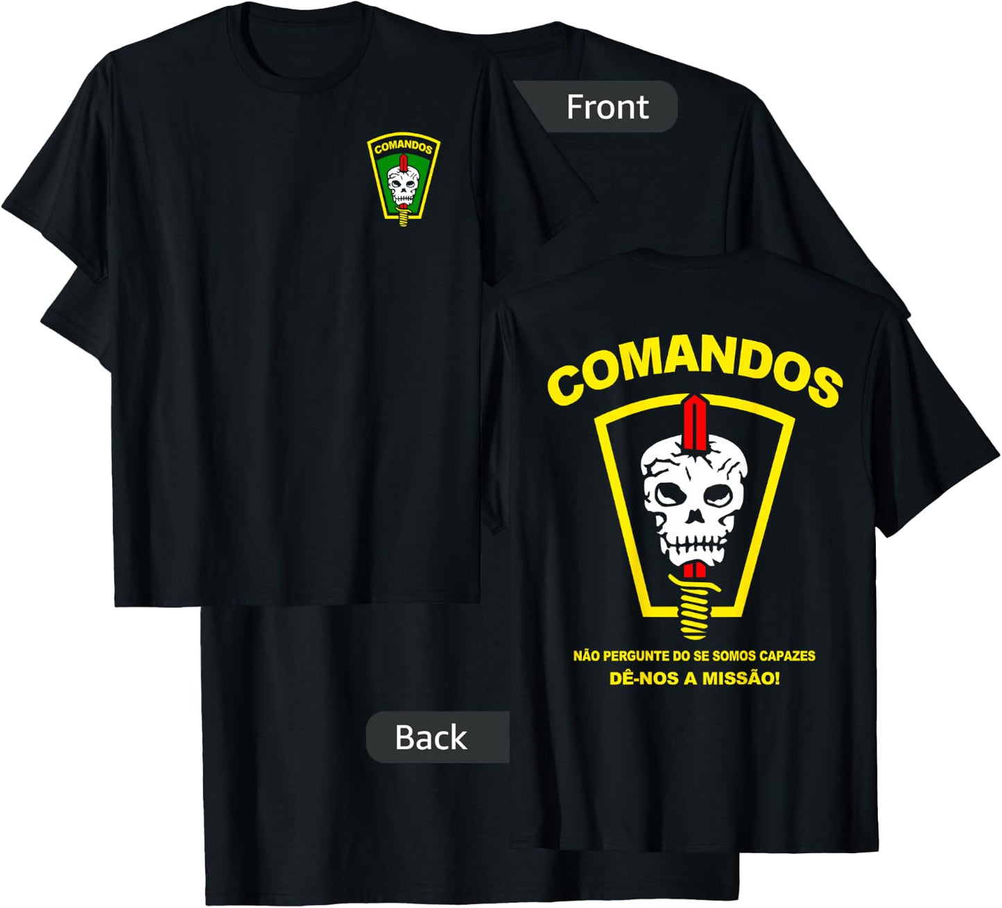 Brazil Army Comando Special Forces T-Shirt - T-Shirt | Black