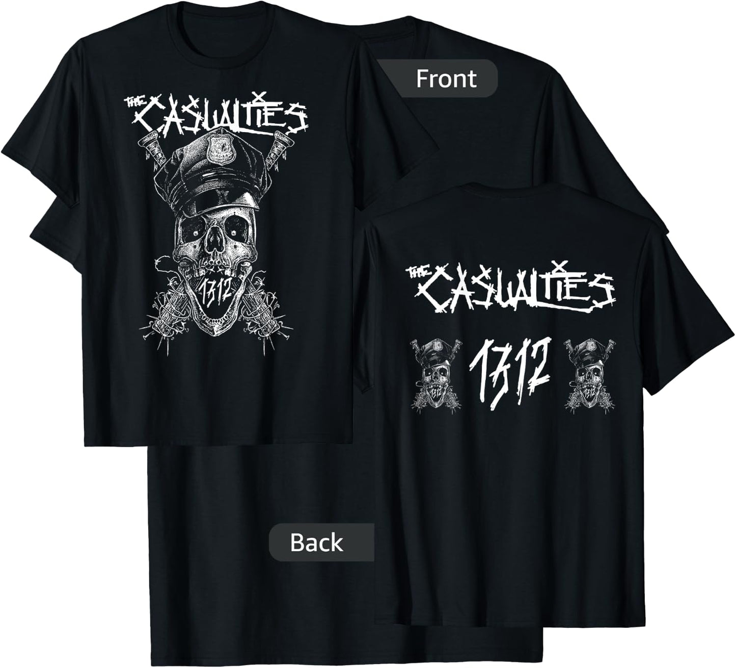The Casualties - 1312 - Official Merchandise T-Shirt - T-Shirt | Black
