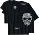 Whiskey Jackson Vintage Maltese Cross Front Skull Back Print T-Shirt - T-Shirt | Black