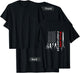 Wildland Firefighter Us Flag Firemen T-Shirt - T-Shirt | Black