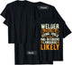 Welder Caution Funny Welder Welding Men Dad Father On Back T-Shirt - T-Shirt | Black