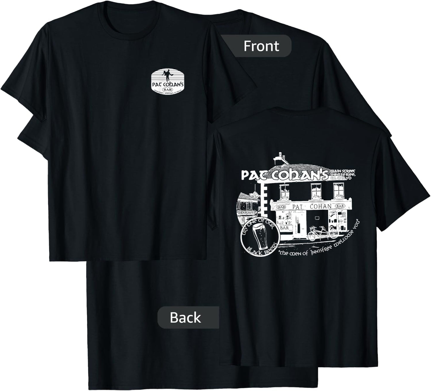 Quiet Man Movie - Cohan's Irish Pub Souvenir T-Shirt - T-Shirt | Black