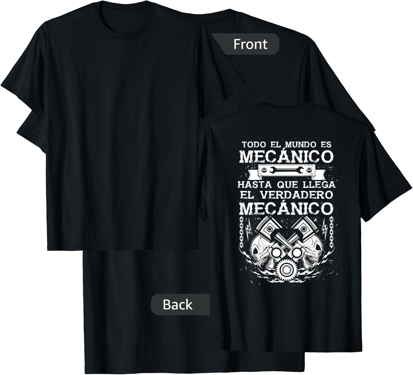 Todo el mundo es mecanico... Camiseta Regalo T-Shirt - T-Shirt | Black