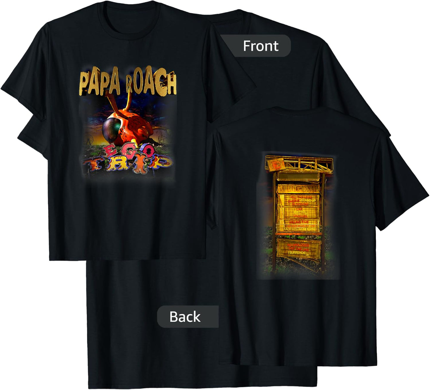 Papa Roach - Official Merchandise - Ego Trip T-Shirt - T-Shirt | Black