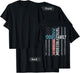 Faith Family Freedom - Christian USA Cross Flag (ON BACK) T-Shirt - T-Shirt | Black