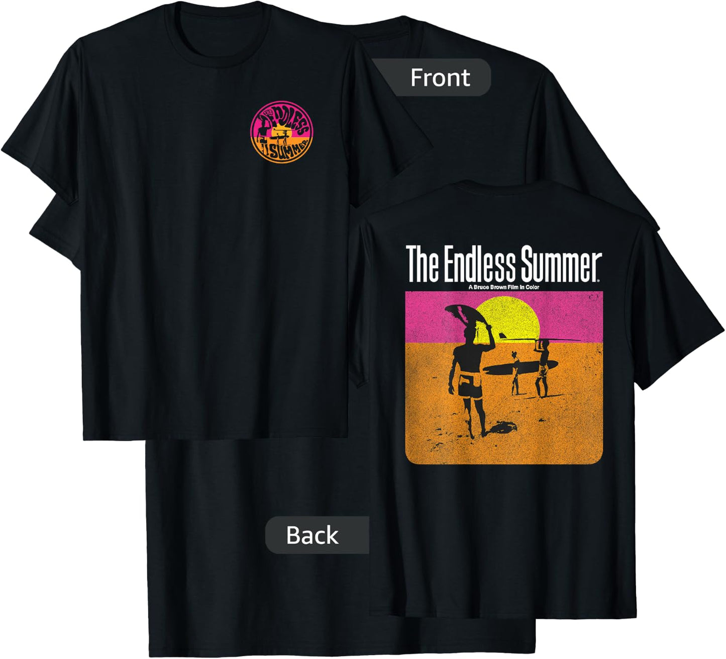 The Endless Summer 1966 Classic Surf Movie 60s Vintage Surf T-Shirt - T-Shirt | Black