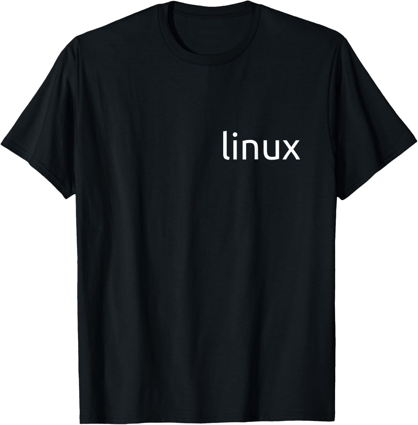 Just Linux with simple tagline Logo Open Source Os T-Shirt - T-Shirt | Black