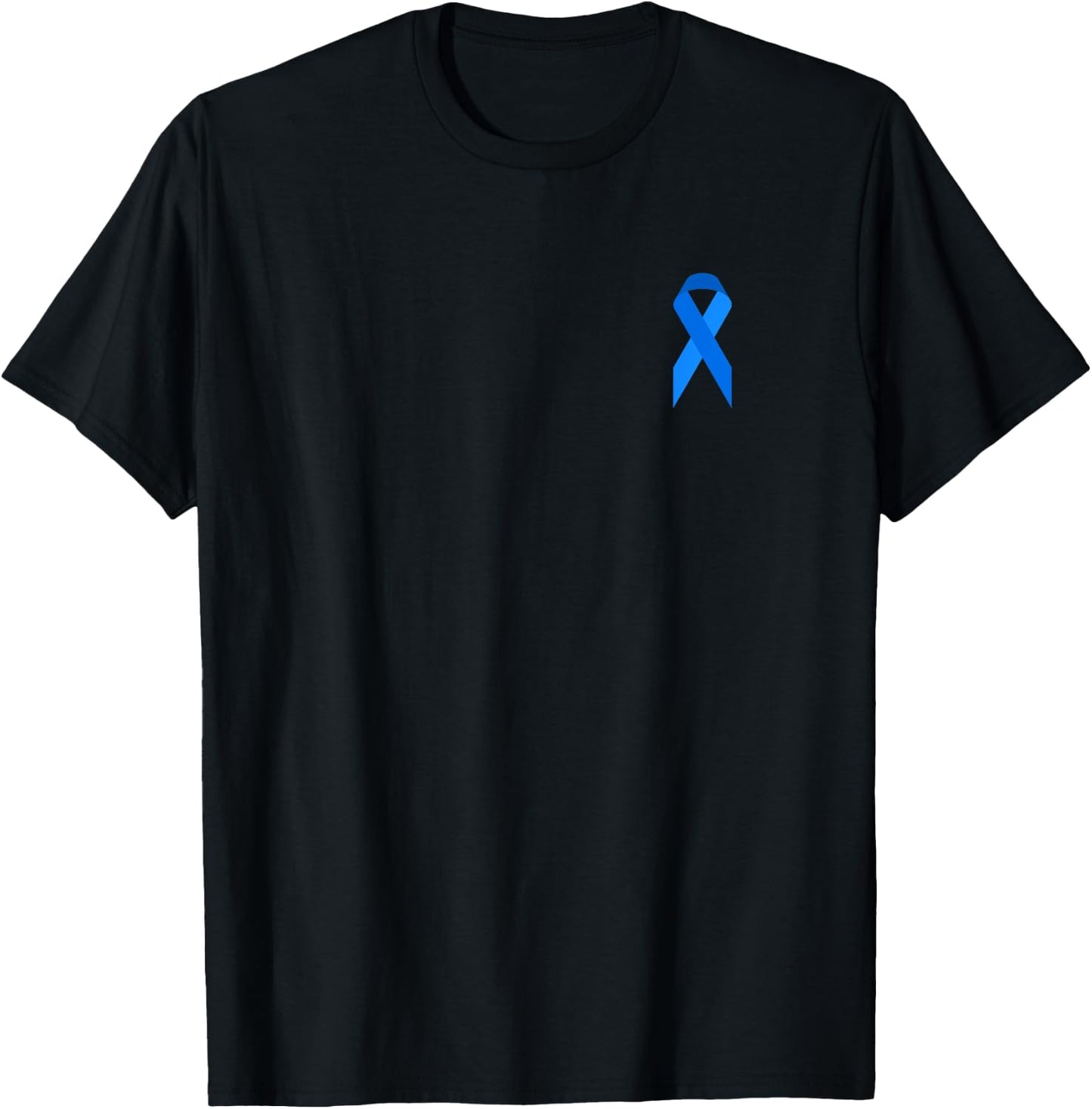 Blue Ribbon Diabetes Awareness Bow Kids Family T-Shirt - T-Shirt | Black