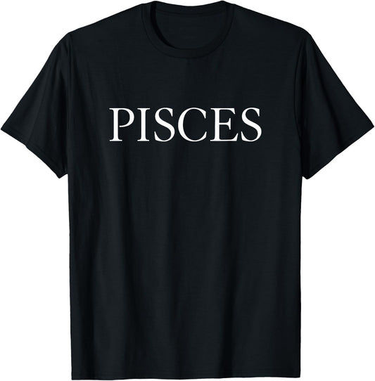 Pisces Zodiac Sign - Horoscope Great Birthday Gift - Classic T-Shirt - T-Shirt | Black