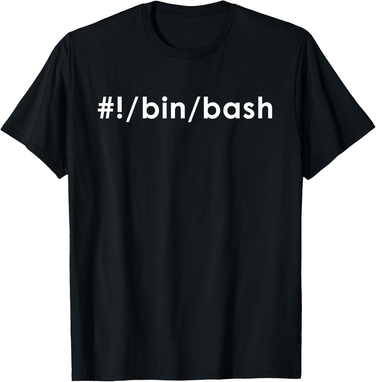 Programmer bin bash Linux Command Line Terminal Admin T-Shirt - T-Shirt | Black