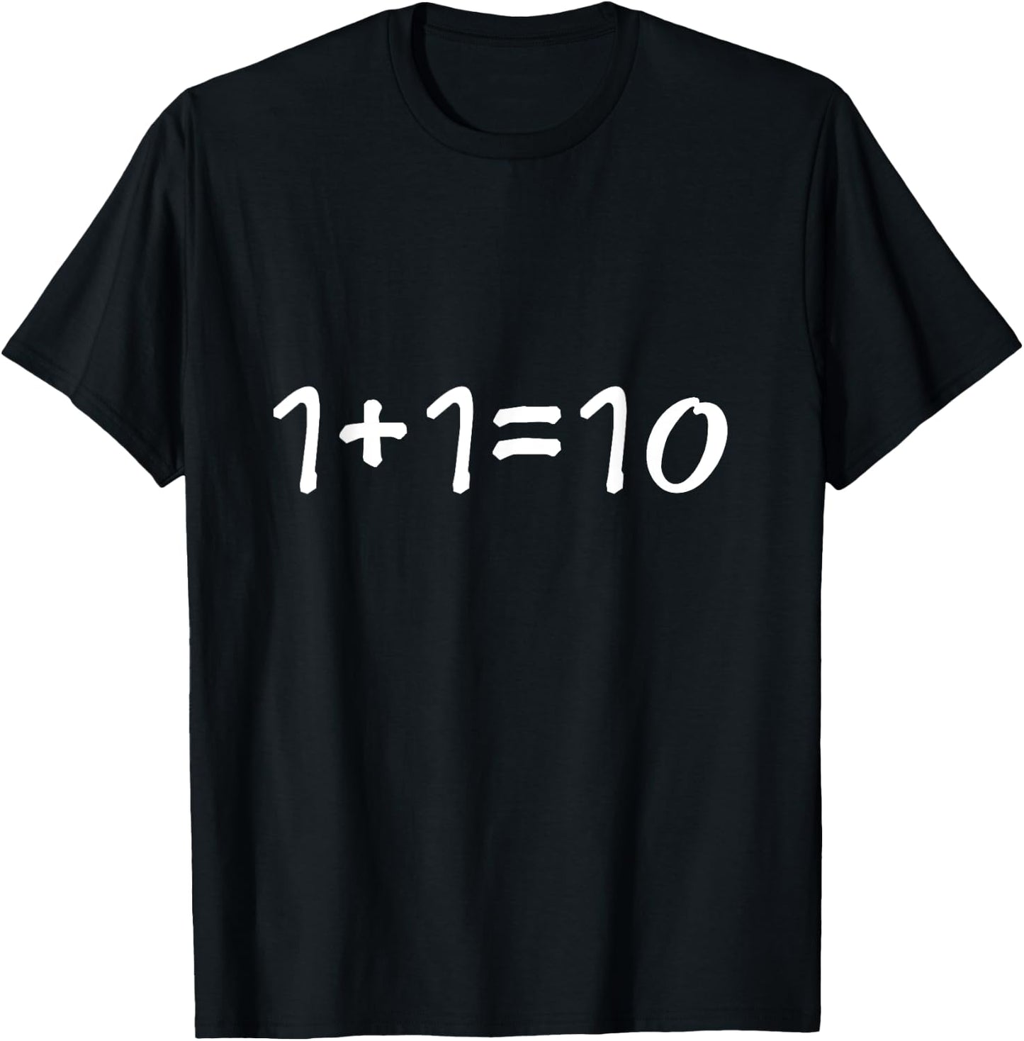 Programmer 1+1=10 Binary code T-Shirt - T-Shirt | Black