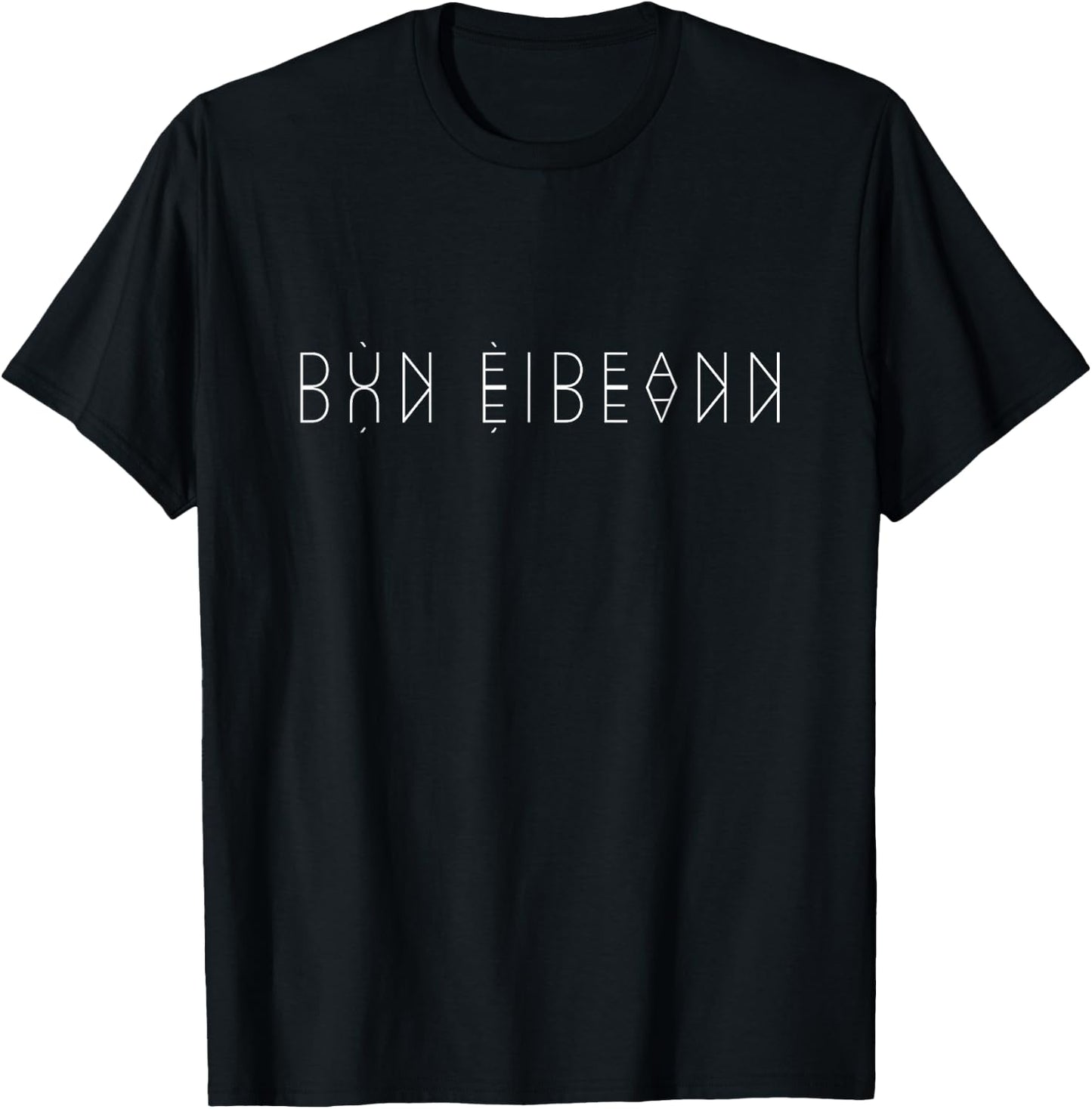 Dùn Èideann Reflections - Edinburgh Scotland Word Art T-Shirt - T-Shirt | Black