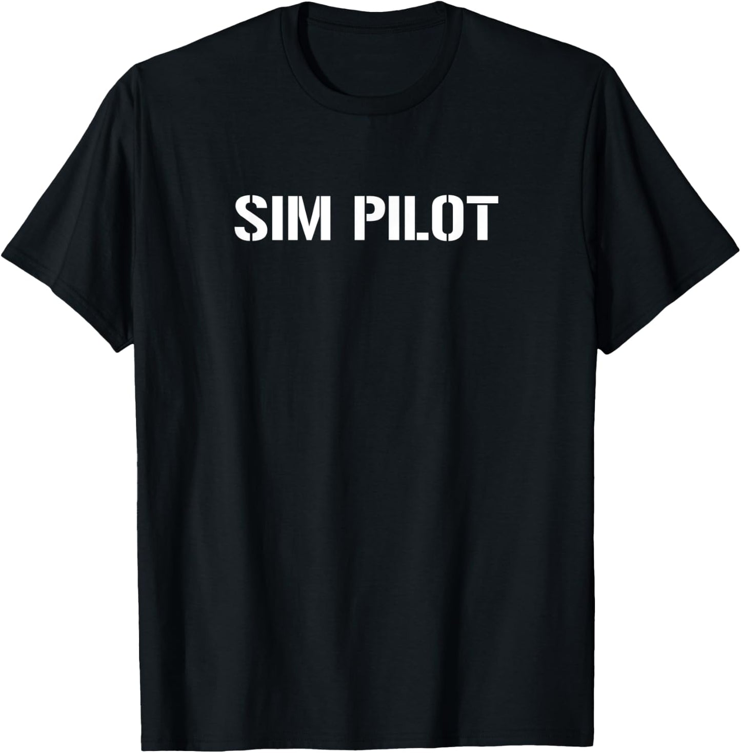 SIM Pilot T-Shirt - T-Shirt | Black