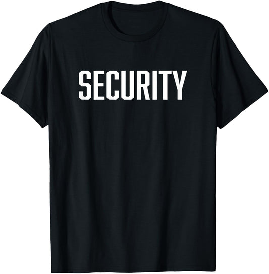 Security Shirts Cool Security Gaurd Costume T-Shirt - T-Shirt | Black