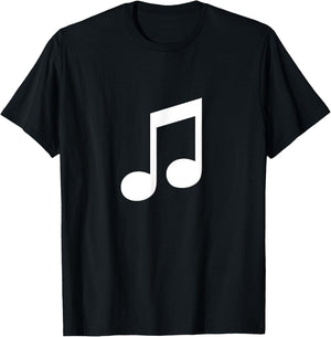 Eighth 8th Music Note Musician T-Shirt - T-Shirt | Black