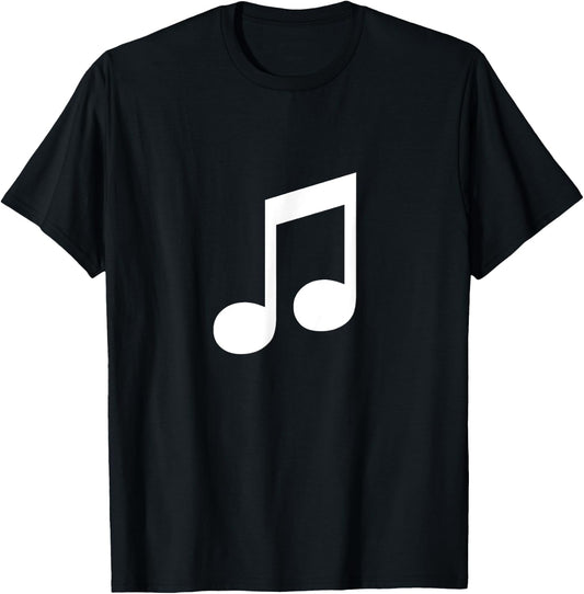 Eighth 8th Music Note Musician T-Shirt - T-Shirt | Black