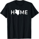 Kenya Home Country Love Outline Silhouette Africa T-Shirt - T-Shirt | Black