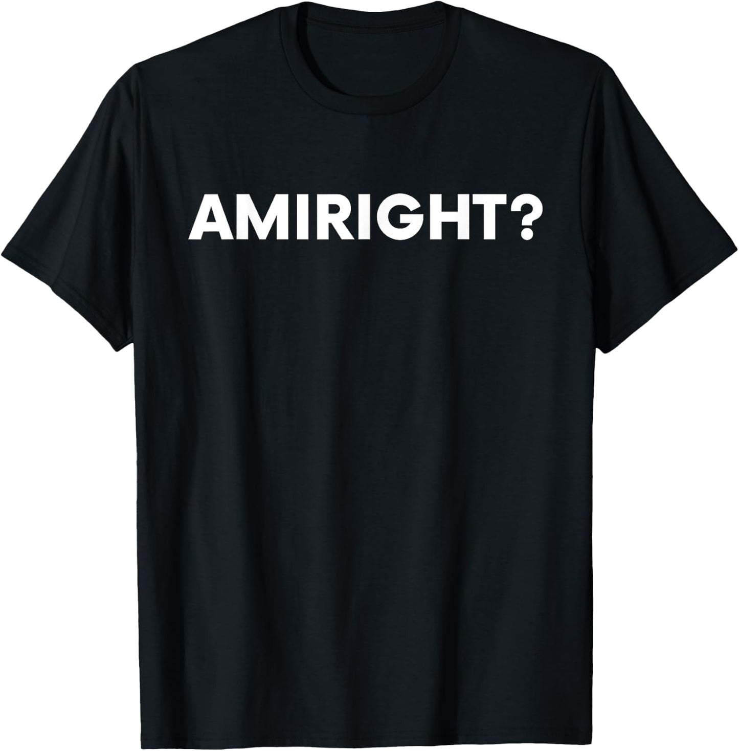 Amiright? Am I Right? T-Shirt - T-Shirt | Black