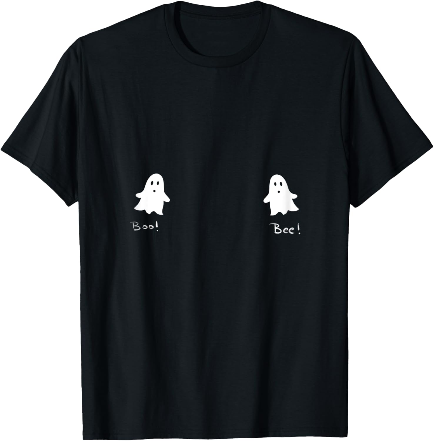 Cute Ghosts Women Halloween outfit,Cute little Boo Bee Party T-Shirt - T-Shirt | Black