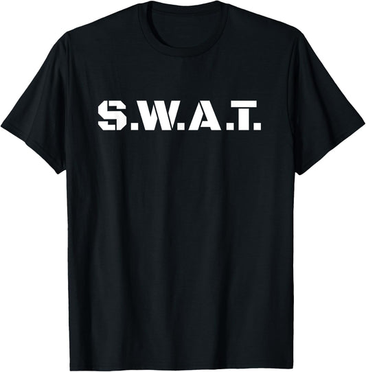 S.W.A.T. Costume – Police Fancy Dress, Real Costume T-Shirt - T-Shirt | Black