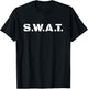 S.W.A.T. Costume – Police Fancy Dress, Real Costume T-Shirt - T-Shirt | Black