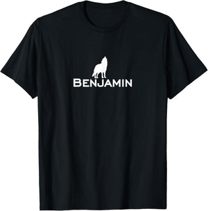 Benjamin Twelve Tribes Israel Wolf Bible Jewish Christian T-Shirt - T-Shirt | Black