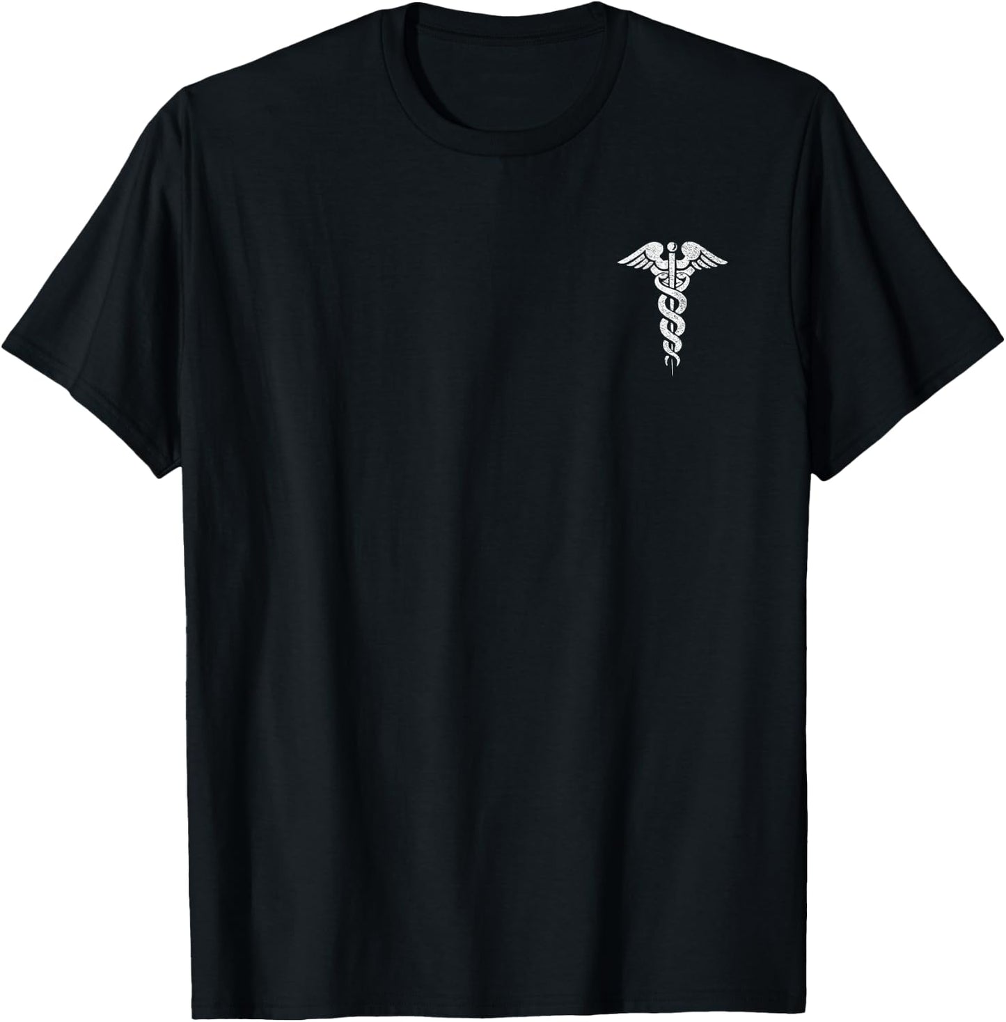 Caduceus Symbol Nurse Doctor Medic Rn Np Na Hospital T-Shirt - T-Shirt | Black