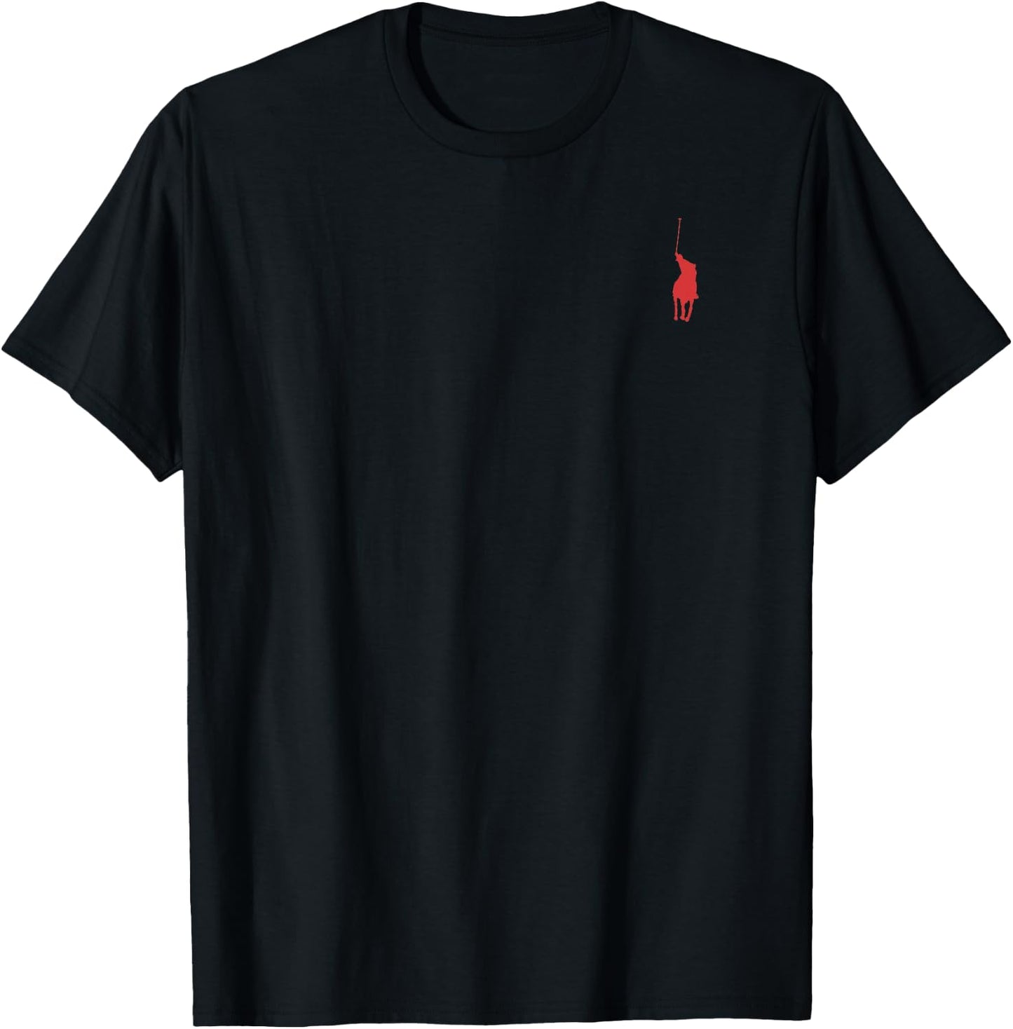Horse Polo Emblem Fashion Gift T-Shirt - T-Shirt | Black