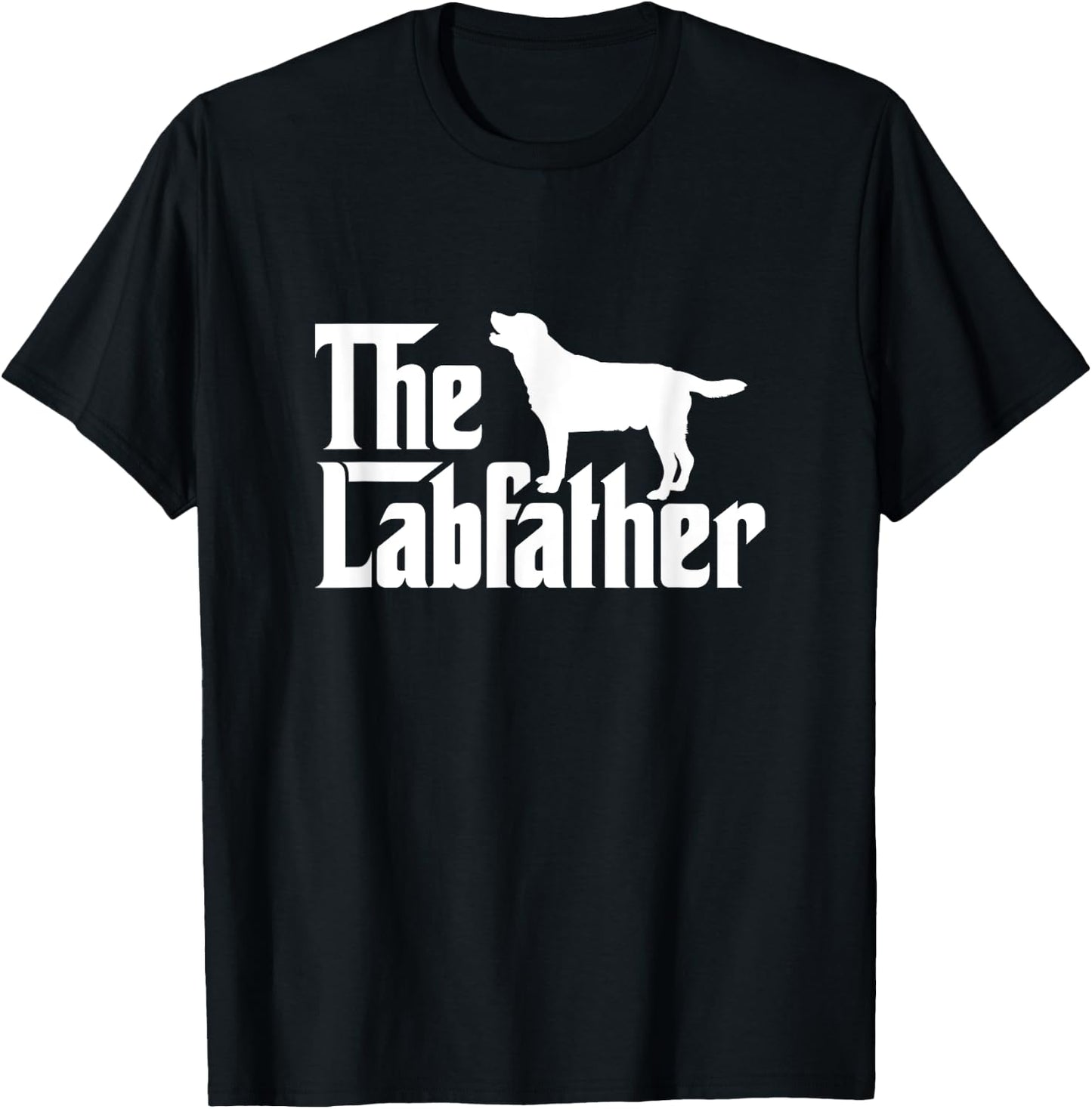 The Labfather Labrador Retriever Dog Dad Father's Day T-Shirt - T-Shirt | Black