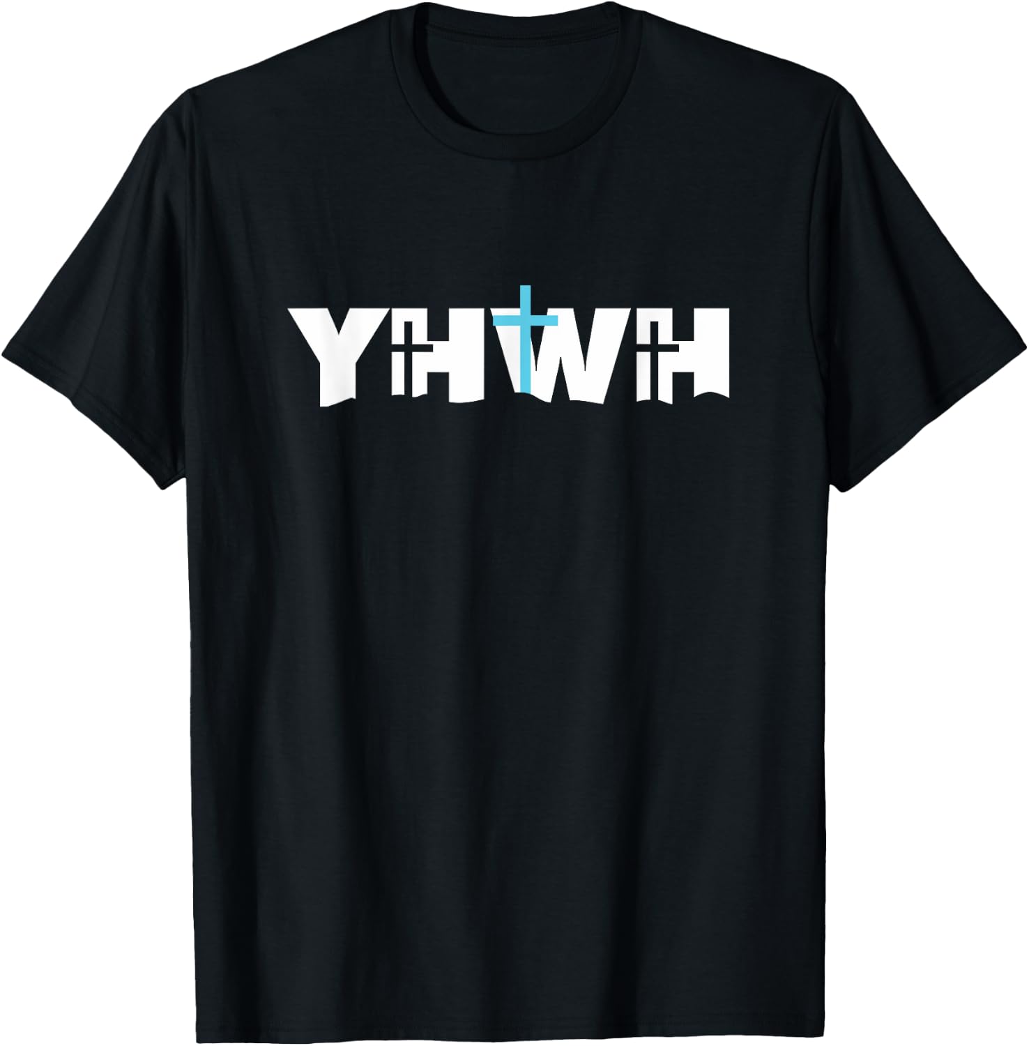 Christian Cross YHWH Yahweh Jesus Resurrection T-Shirt - T-Shirt | Black