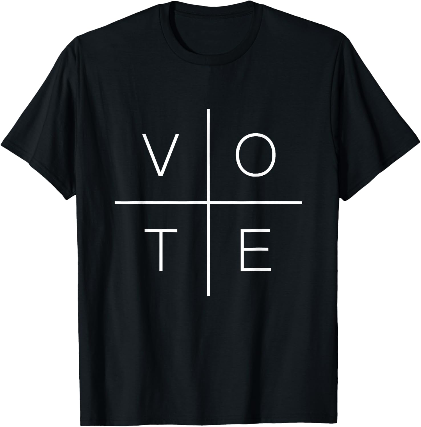 Vote Women Men Cool Political 2024 Elections T-Shirt - T-Shirt | Black