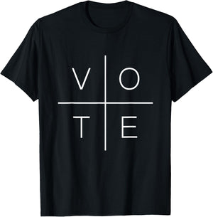 Vote Women Men Cool Political 2024 Elections T-Shirt - T-Shirt | Black