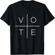 Vote Women Men Cool Political 2024 Elections T-Shirt - T-Shirt | Black