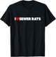 I Love (Heart) Sewer Rats T-Shirt - T-Shirt | Black