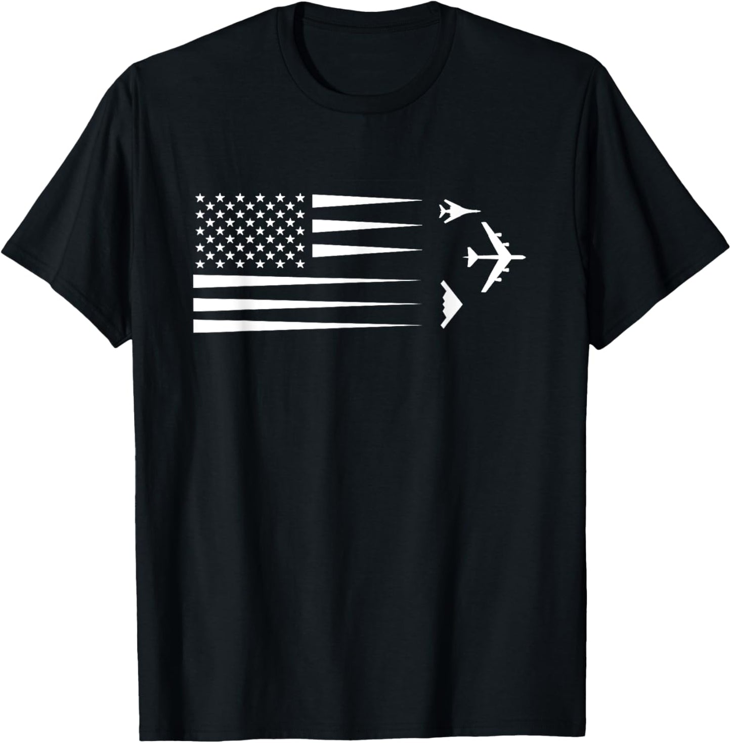 B-2 Spirit B-1 Lancer B-52 Bomber Airplane T-Shirt - T-Shirt | Black
