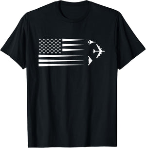 B-2 Spirit B-1 Lancer B-52 Bomber Airplane T-Shirt - T-Shirt | Black