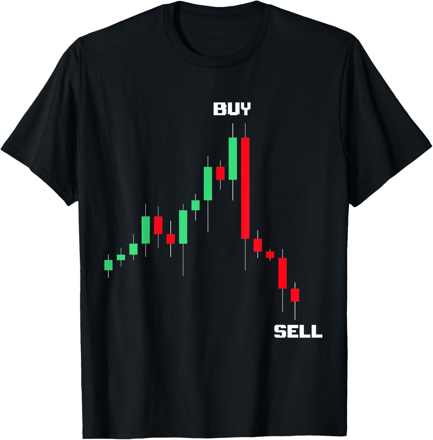 Buy High Sell Low Funny Crypto Holder Investing Day Trader T-Shirt - T-Shirt | Black