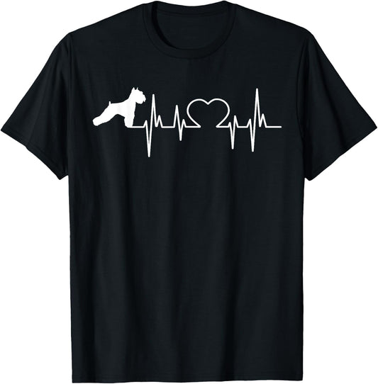Schnauzer Standard Miniature & Giant-Schnauzer Dog Women Kids T-Shirt - T-Shirt | Black