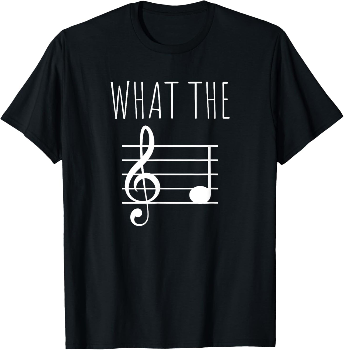 What The F Musical Note T-Shirt - T-Shirt | Black