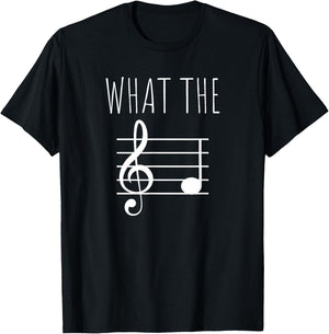 What The F Musical Note T-Shirt - T-Shirt | Black