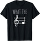 What The F Musical Note T-Shirt - T-Shirt | Black