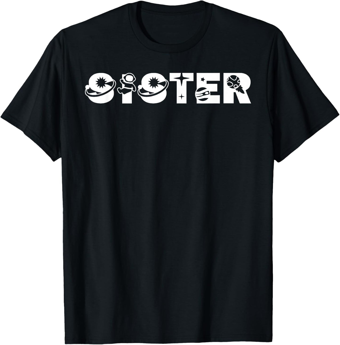 Funny Sister Space Astronaut Birthday Party T-Shirt - T-Shirt | Black